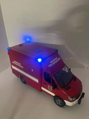 Bruder 2006 Mercedes-Benz Downtown Fire Department Ambulance with Lights & Sound